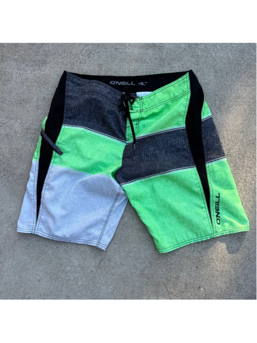 O'Neill Men's Colorblock Board Shorts W/ Zipper Pockets Size L